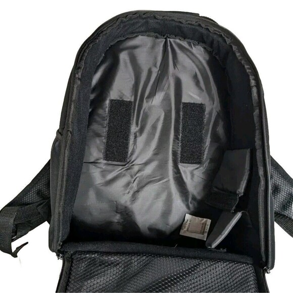 Ultimax Camera DSLR Padded Backpack / Bag Pockets Hoop N Loop Black - Picture 8 of 8